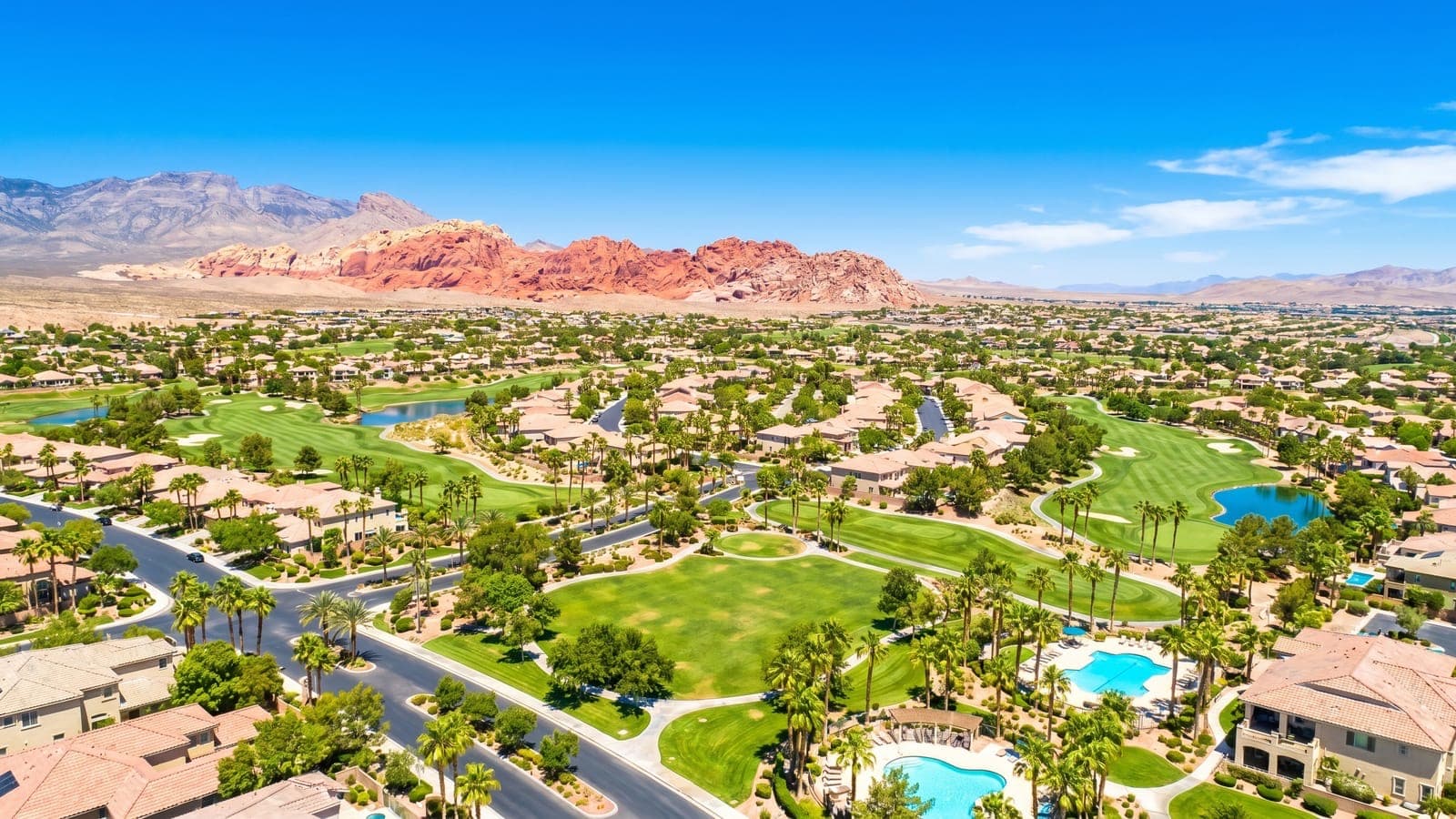 Aventura, Summerlin — guard-gated luxury estates with Red Rock Canyon views in The Canyons village, Las Vegas